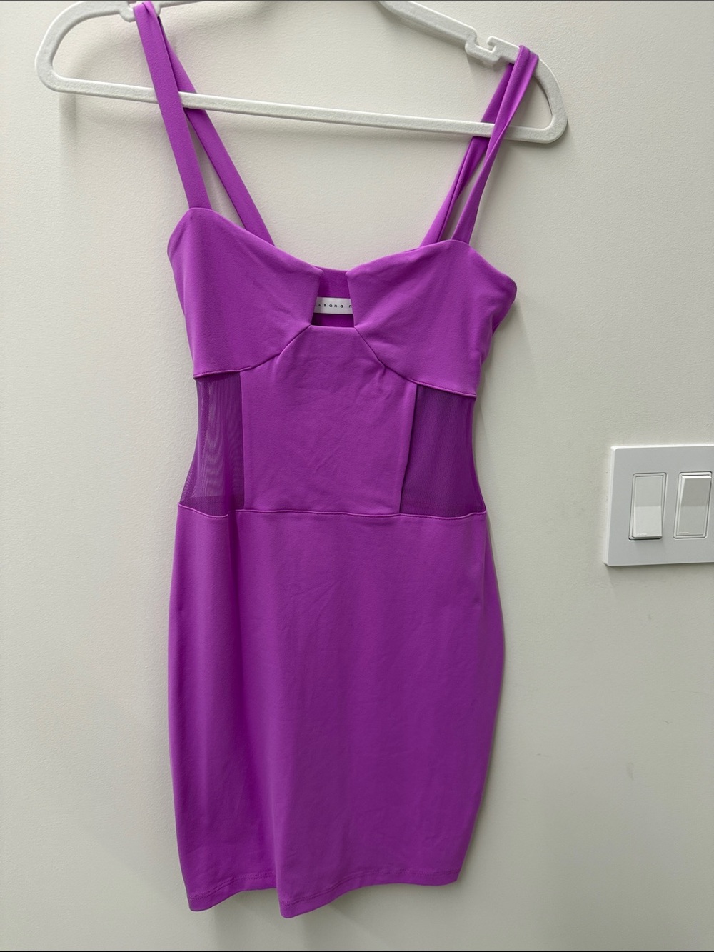 Susana Monaco Bright Purple Strappy Mini Dress